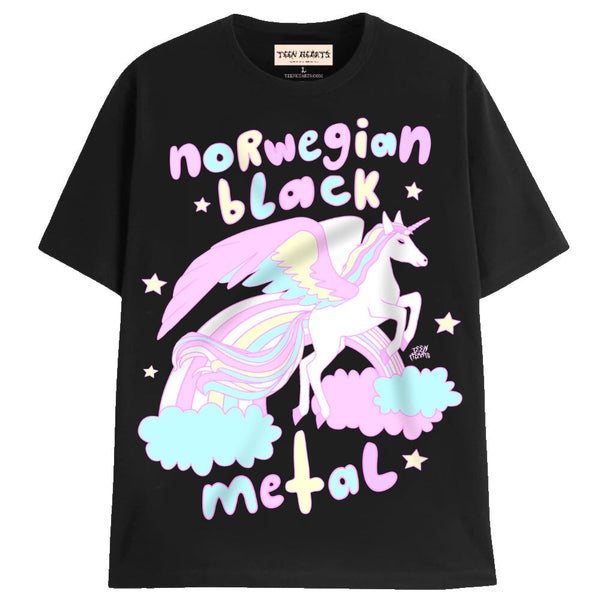 NORWEGIAN BLACK METAL T-Shirts MONSTERDIGITAL Small BLACK 