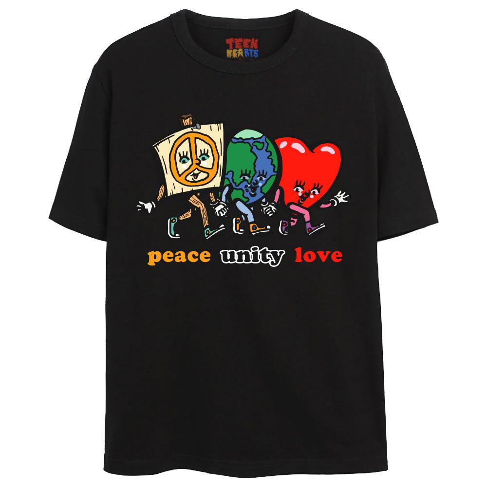 PEACE UNITY LOVE – Teen Hearts Clothing - STAY WEIRD
