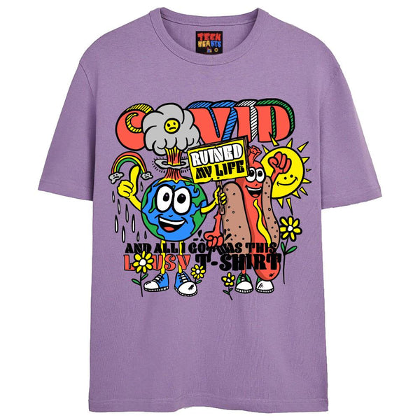 LOUSY T-SHIRT T-Shirts DTG Small LAVENDER 