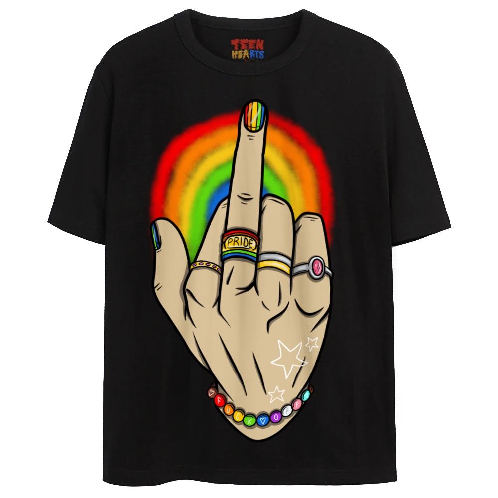 Pride Finger | Teen Hearts | Graphic T-shirts – Teen Hearts  