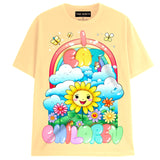 I EAT CHILDREN T-Shirts DTG Small Yellow 
