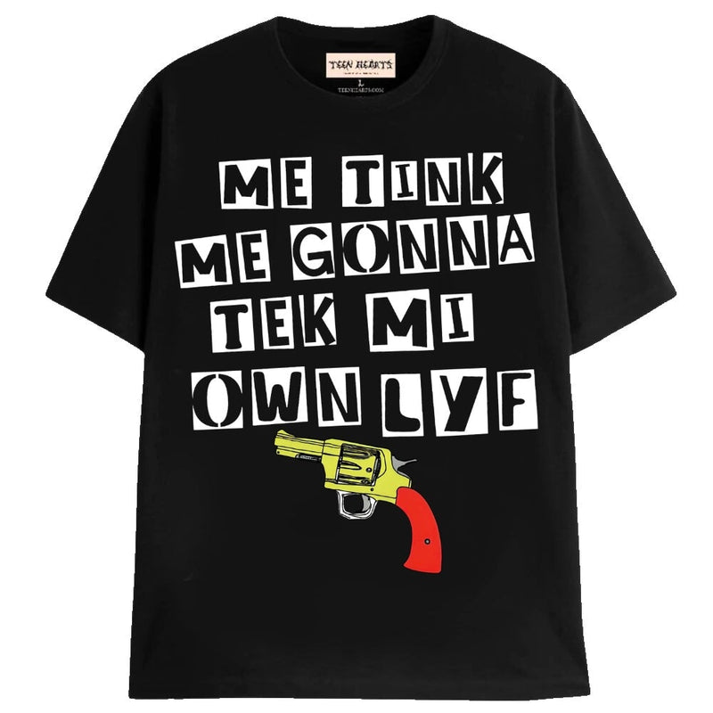 TEK MI OWN LYF T-Shirts MONSTERDIGITAL Small Black 