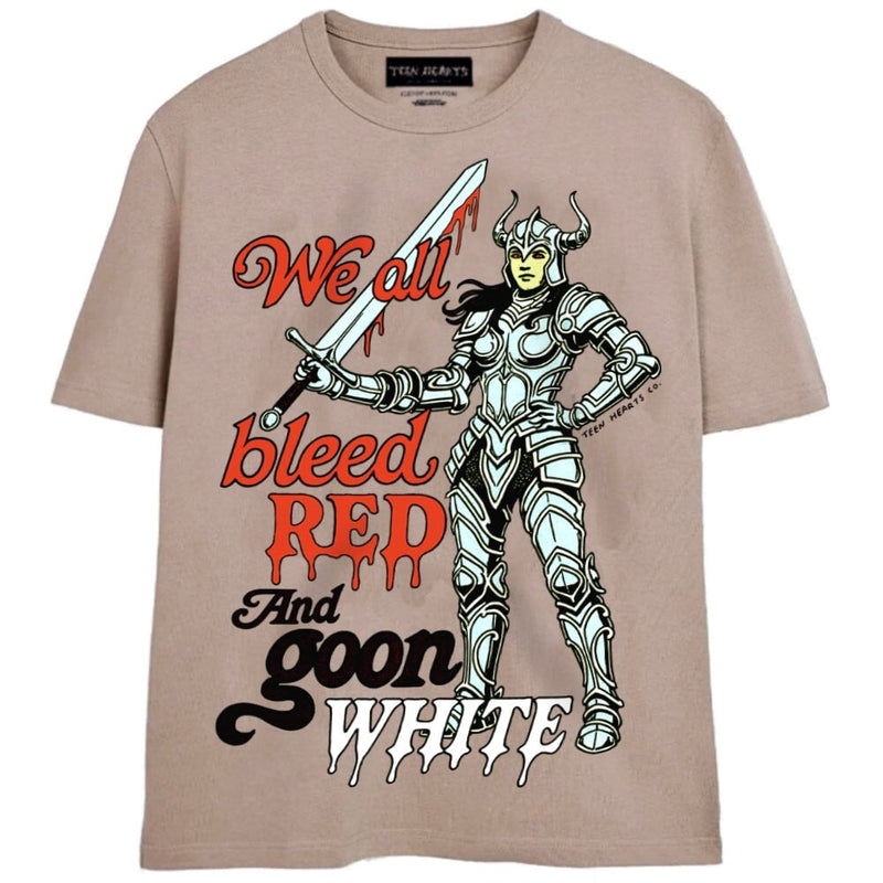 BLEED RED GOON WHITE T-Shirts MONSTERDIGITAL Small Tan 