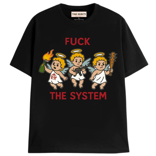 F THE SYSTEM T-Shirts MONSTERDIGITAL Small Black 