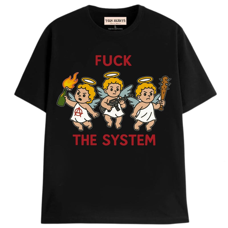 F THE SYSTEM T-Shirts MONSTERDIGITAL Small Black 