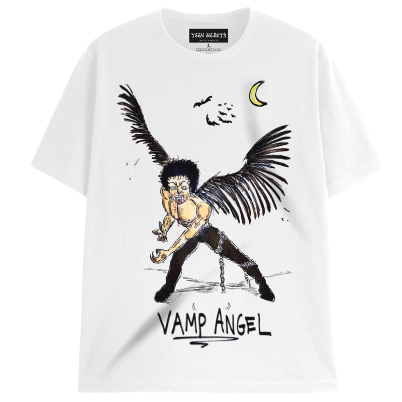 VAMP ANGEL T-Shirts DTG Small WHITE 