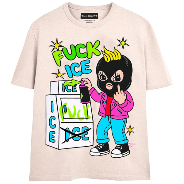F ICE T-Shirts MONSTERDIGITAL Small Tan 