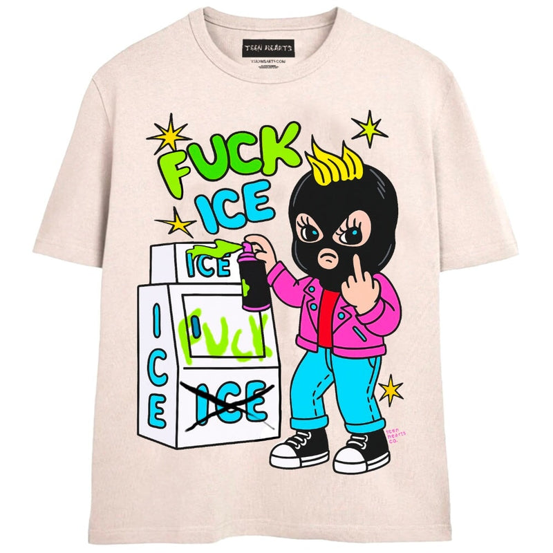F ICE T-Shirts MONSTERDIGITAL Small Tan 