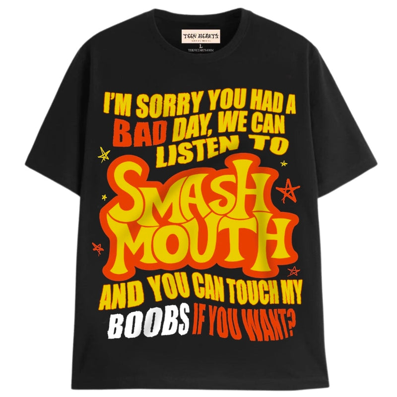 TOUCH MY BOOBS T-Shirts DTG 4XL Black