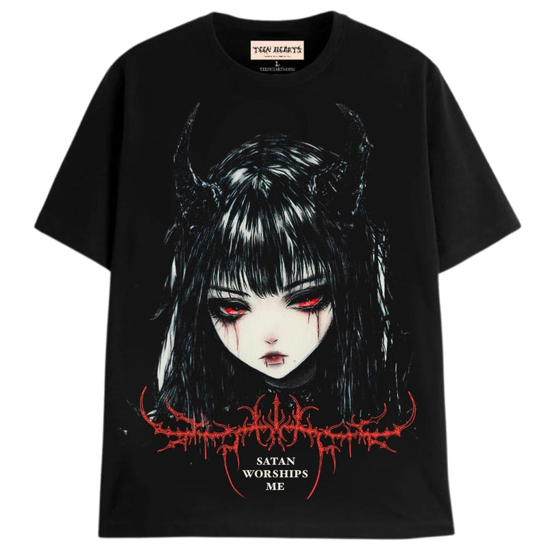 WORSHIP ME T-Shirts MONSTERDIGITAL Small Black 