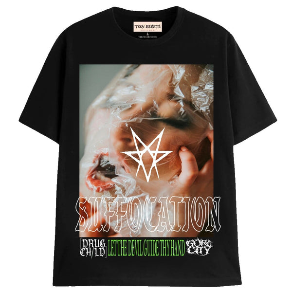 SUFFOCATE T-Shirts MONSTERDIGITAL Small BLACK 