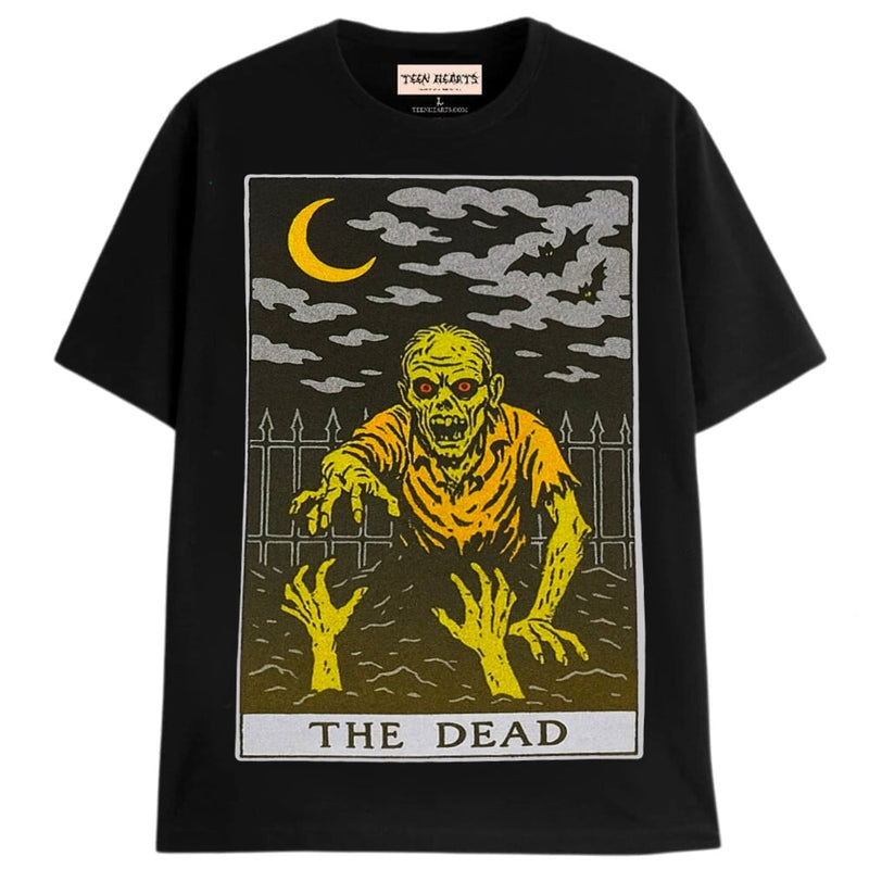DEAD TAROT TEE T-Shirts MONSTERDIGITAL Small Black 