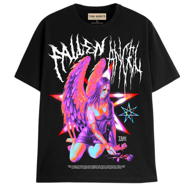 ANGEL CULT T-Shirts DTG Small BLACK 
