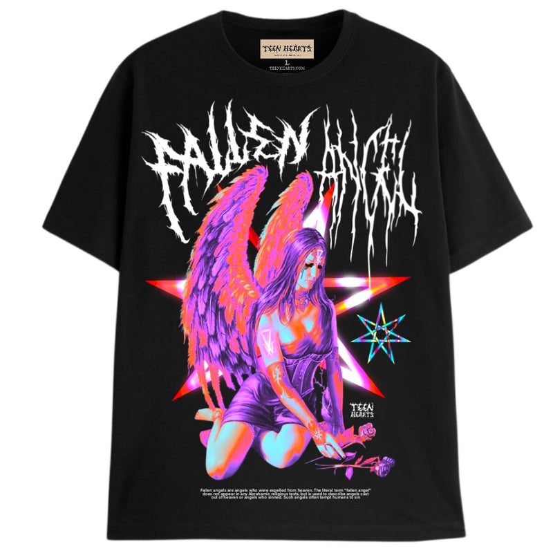 ANGEL CULT T-Shirts DTG Small BLACK 