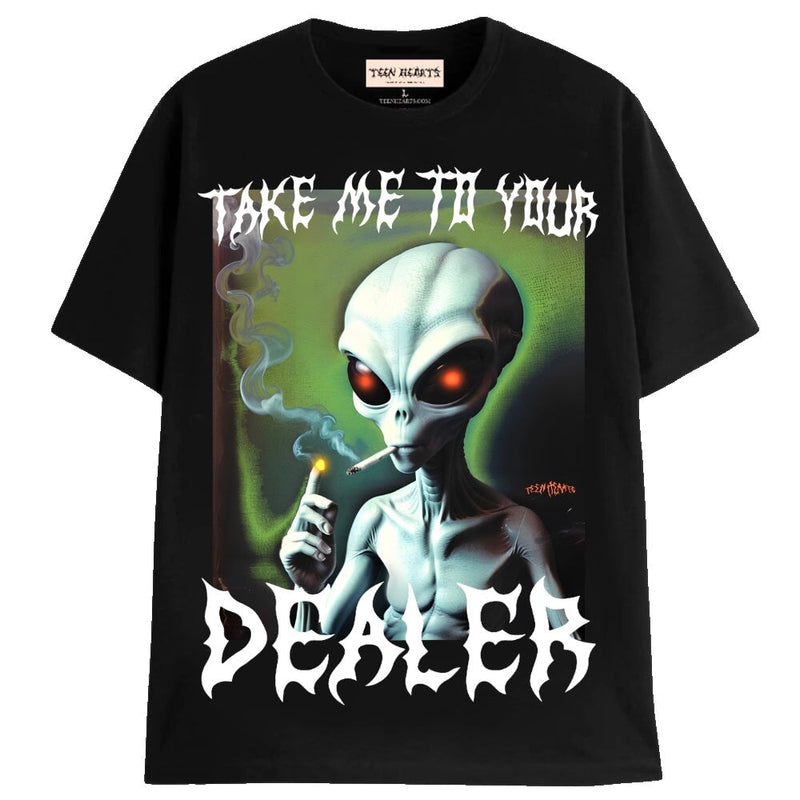 ALIEN DEALER T-Shirts MONSTERDIGITAL Small BLACK 