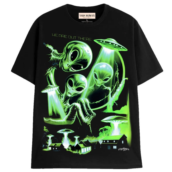 ALIEN ABDUCTION T-Shirts MONSTERDIGITAL Small BLACK 