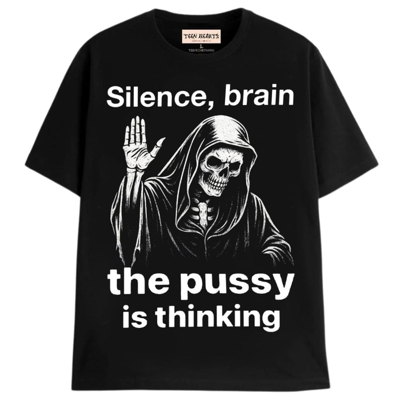 SILENCE BRAIN T-Shirts MONSTERDIGITAL Small Black 