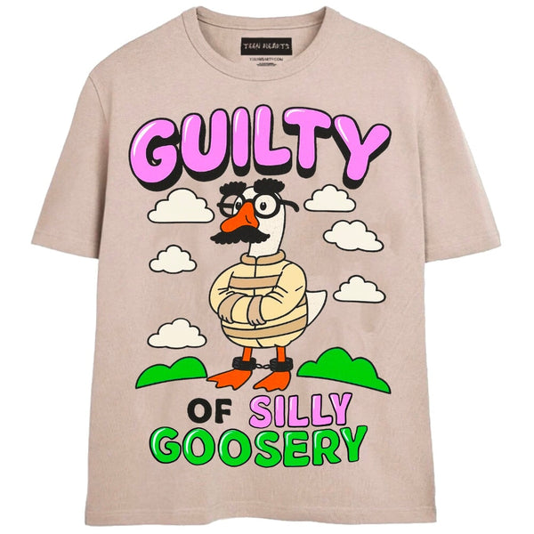 SILLY GOOSERY T-Shirts MONSTERDIGITAL Small Tan 