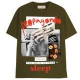 SMILE IN YOUR SLEEP T-Shirts DTG Small GREEN 