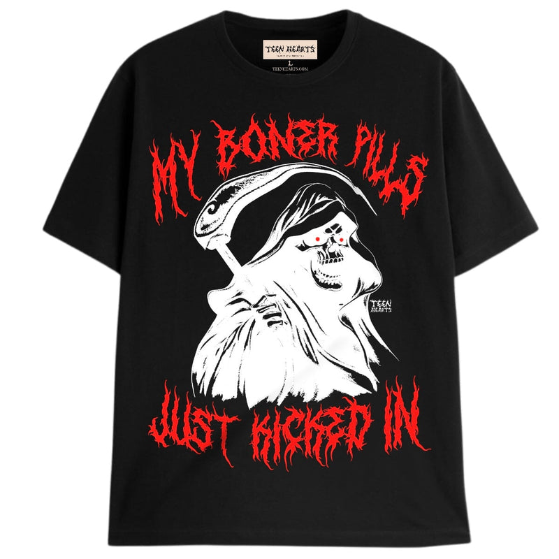 BONER PILLS T-Shirts DTG Small BLACK 