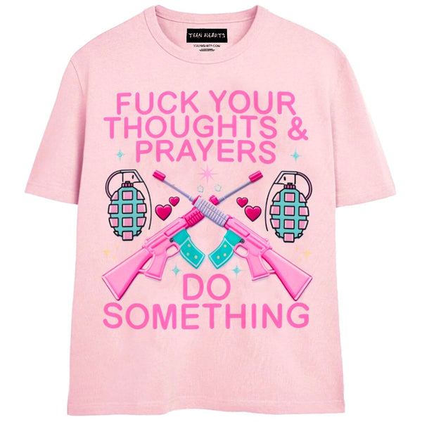 DO SOMETHING T-Shirts MONSTERDIGITAL Small Pink 