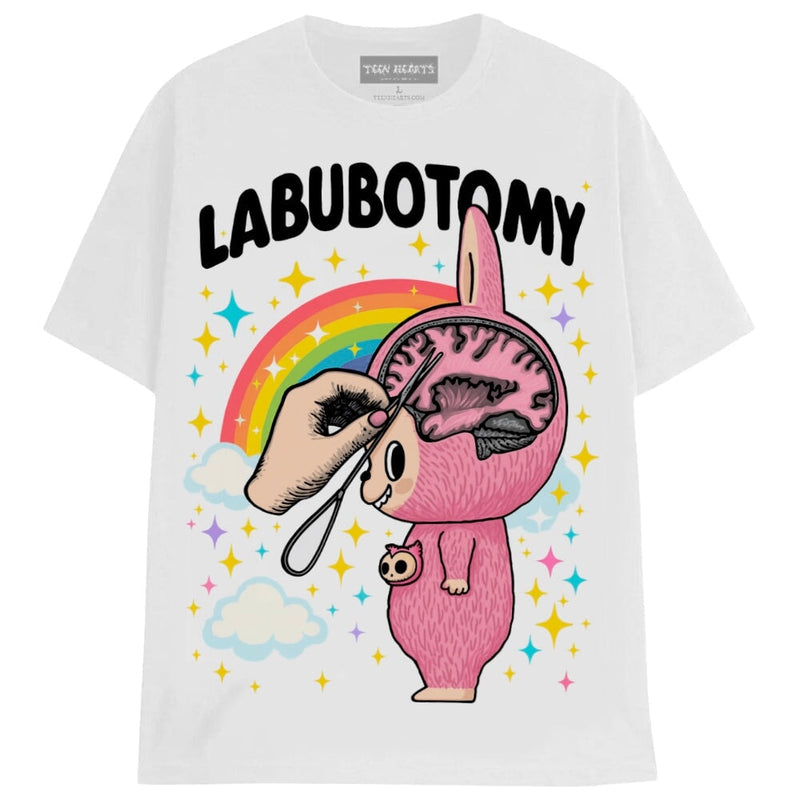 LABUBOTOMY T-Shirts MONSTERDIGITAL Small WHITE 