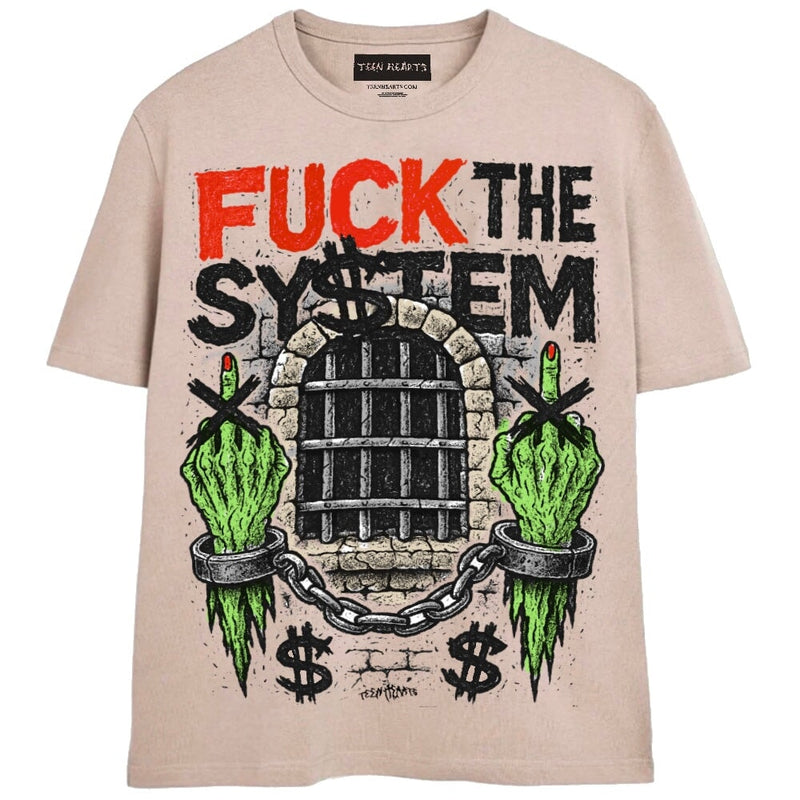 THE SYSTEM T-Shirts MONSTERDIGITAL Small TAN 