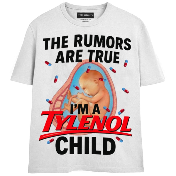 TYLENOL AUTISM T-SHIRT T-Shirts MONSTERDIGITAL Small WHITE 