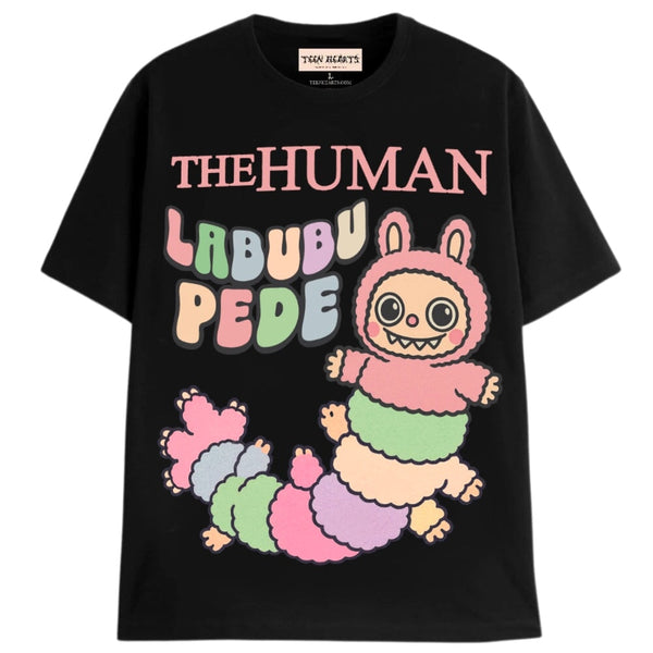 HUMAN LABUBUPEDE T-Shirts MONSTERDIGITAL Small Black 