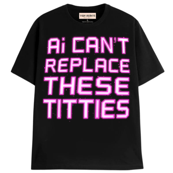 Ai TITTIES T-Shirts MONSTERDIGITAL Small Black 