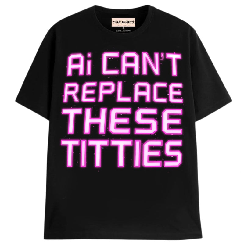 Ai TITTIES T-Shirts MONSTERDIGITAL Small Black 