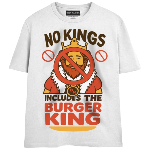 NO KINGS T-Shirts MONSTERDIGITAL Small White 