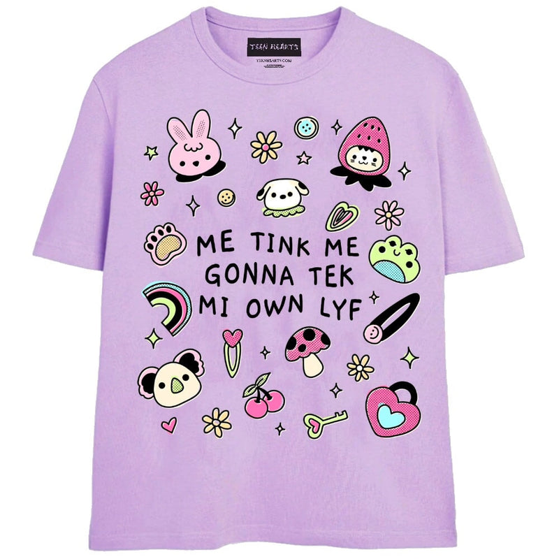 TEK MI OWN LYF T-Shirts MONSTERDIGITAL Small PURPLE 