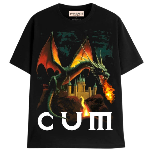 CUM DRAGON T-Shirts MONSTERDIGITAL Small Black 