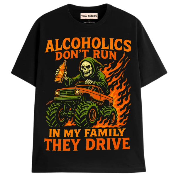ALCOHOLIC REAPER T-Shirts MONSTERDIGITAL Small BLACK 