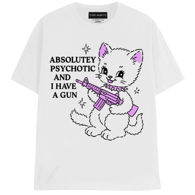ABSOLUTELY PSYCHOTIC T-Shirts MONSTERDIGITAL Small WHITE 