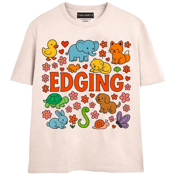 EDGING T-Shirts MONSTERDIGITAL Small Tan 