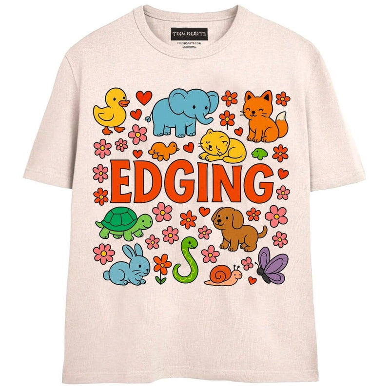 EDGING T-Shirts MONSTERDIGITAL Small Tan 