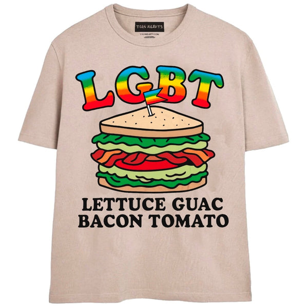 LGBT T-Shirts MONSTERDIGITAL Small Tan 