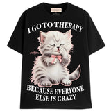 THERAPY T-Shirts DTG Small Black 