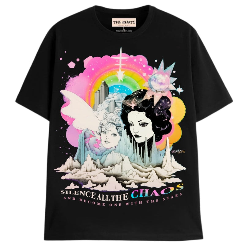 CLOUDS T-Shirts DTG Small Black 