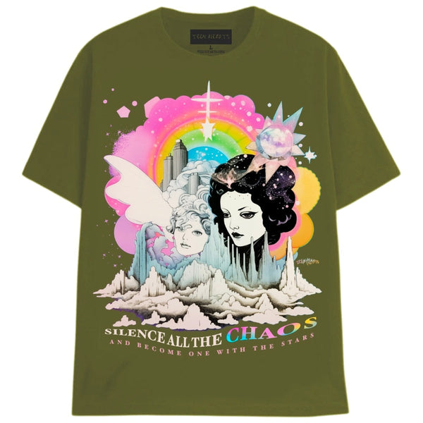 CLOUDS T-Shirts DTG Small Green 