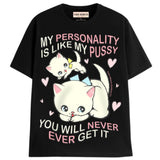 PERSONALITY T-Shirts DTG Small Black 