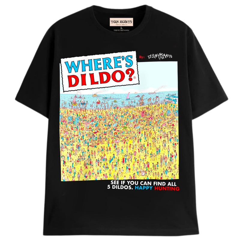 SEARCH AND FIND T-Shirts DTG Small BLACK 