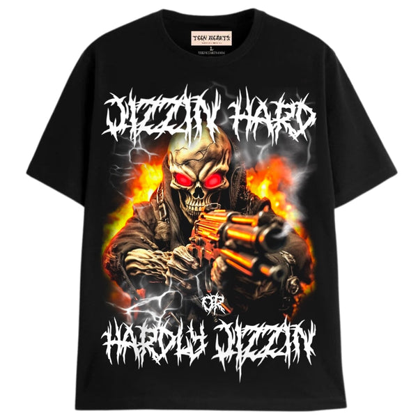 JIZZIN HARD T-Shirts DTG Small BLACK 