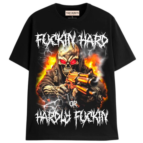 F’in HARD T-Shirts DTG Small BLACK 