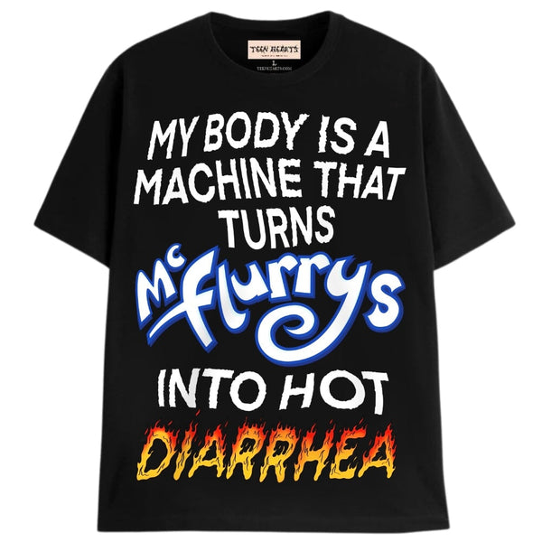 HOT DIARRHEA T-Shirts DTG Small BLACK 