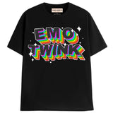 EMO TWINK T-Shirts DTG Small Black 