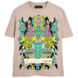 PSYCHEDELIC REALMS T-Shirts DTG Small Tan 