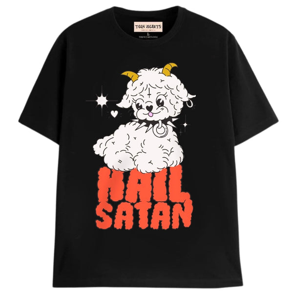 HAIL SATAN T-Shirts DTG Small Black 